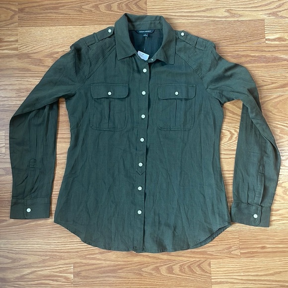 Banana Republic Tops Nwt Banana Republic Military Style Olive Green